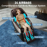 1 Year Warranty USA Local Delivery 4D Airbag Zero Gravity full body Massage Chair Home 3D Foot Roller Shiatsu Office Chair - Sleep Galleria