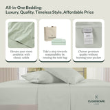 100% Egyptian Cotton Sheets Queen Size Bed Set, 4 Pieces Luxury Bedding Sheet, 1000 Thread Count,Hotel Quality, Silky Soft, - Omega Lifestyles