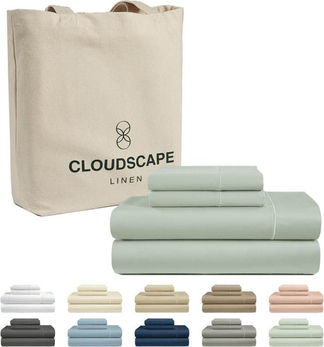 100% Egyptian Cotton Sheets Queen Size Bed Set, 4 Pieces Luxury Bedding Sheet, 1000 Thread Count,Hotel Quality, Silky Soft, - Omega Lifestyles