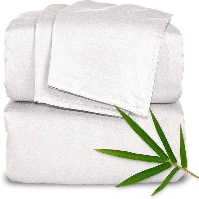 100% Organic Viscose Bamboo Bed Sheet Set - Soft, Breathable, and Eco-Friendly Bedding - Omega Lifestyles