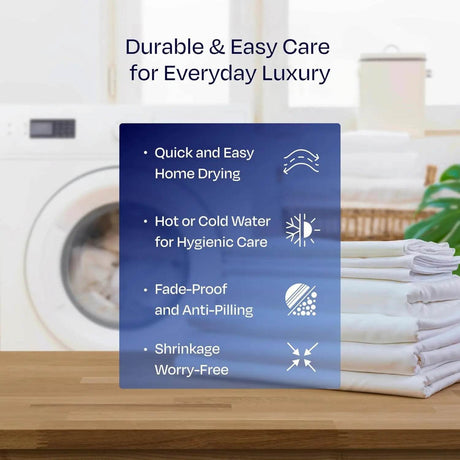 1000 Thread Count King Size Sheet Set - 100% Cotton Sheets with Deep Pockets, Softer Than Egyptian Cotton - White - Sleep Galleria