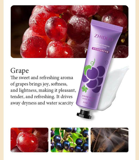 10pcs Fruit and Flower Fragrance Hand Cream Moisturizing Refreshing Nourishing Improving Roughness Hands Skin Care Products - Sleep Galleria