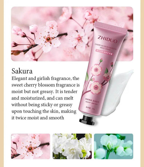 10pcs Fruit and Flower Fragrance Hand Cream Moisturizing Refreshing Nourishing Improving Roughness Hands Skin Care Products - Sleep Galleria