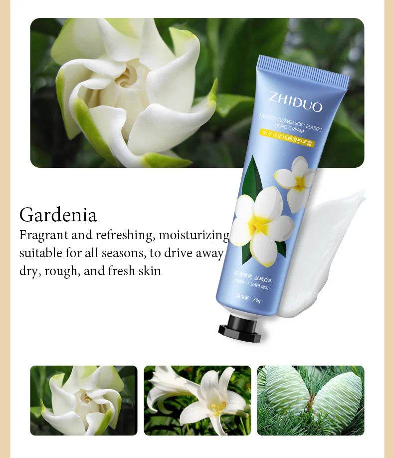 10pcs Fruit and Flower Fragrance Hand Cream Moisturizing Refreshing Nourishing Improving Roughness Hands Skin Care Products - Sleep Galleria