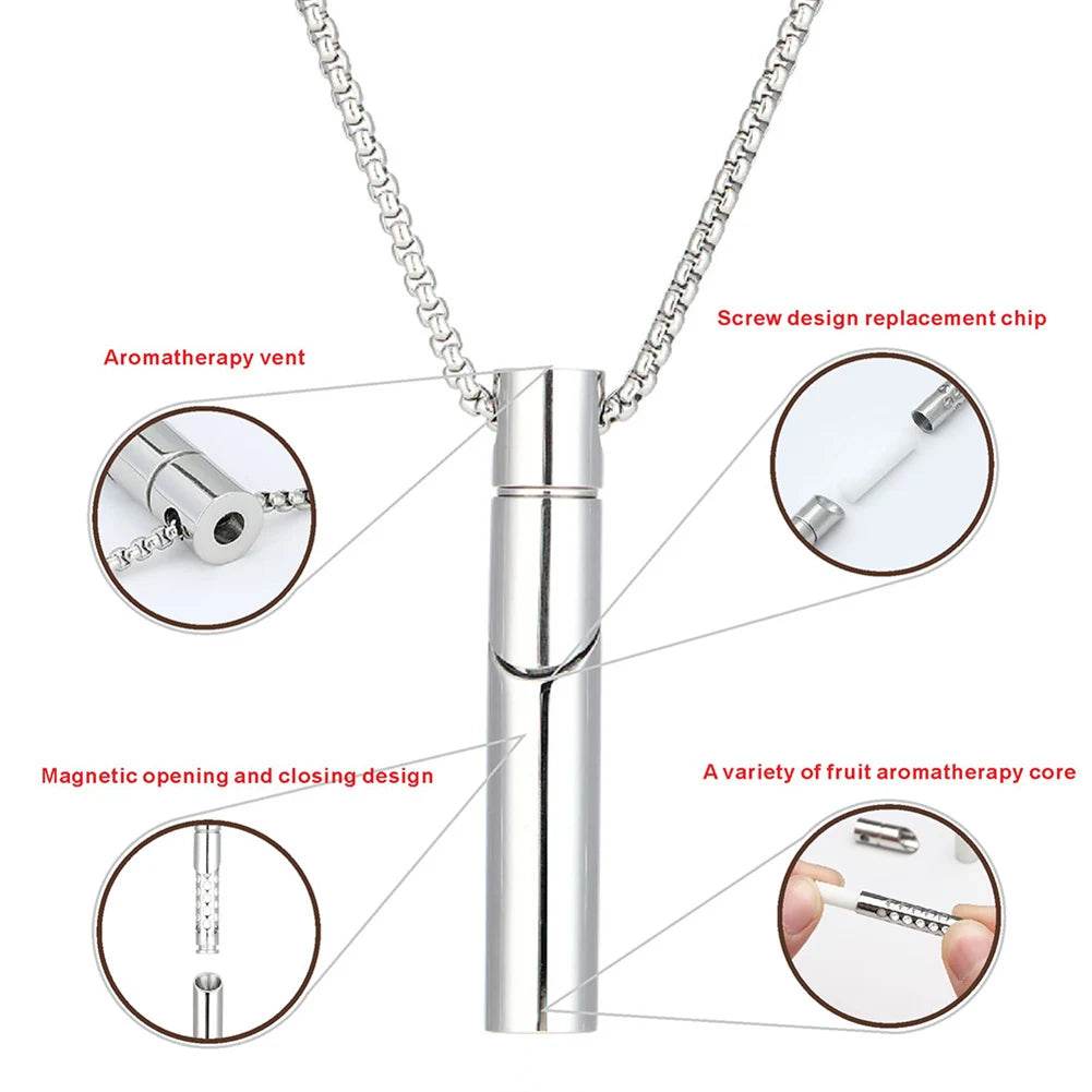 1/10 Flavors Aromatherapy Diffuser Necklace Pendant Quitting Smoking Breathing Necklace Neutral & Essential Oil Diffuser Lockets - Sleep Galleria