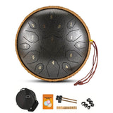12 Inch D Tone Ethereal Drum Yoga Meditation Sound Healing 15 Notes Percussion Musical Instrument Child Beginner Hand Drum - Omega Lifestyles