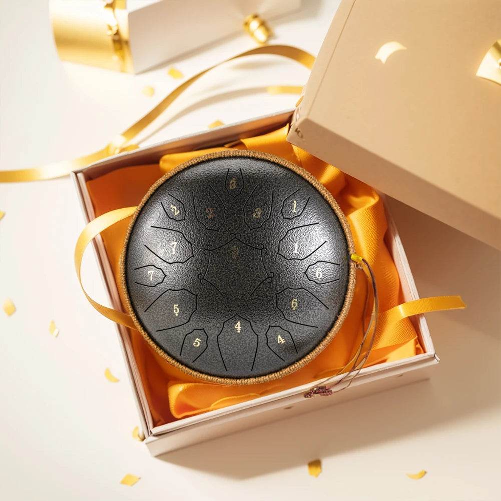 12 Inch D Tone Ethereal Drum Yoga Meditation Sound Healing 15 Notes Percussion Musical Instrument Child Beginner Hand Drum - Omega Lifestyles