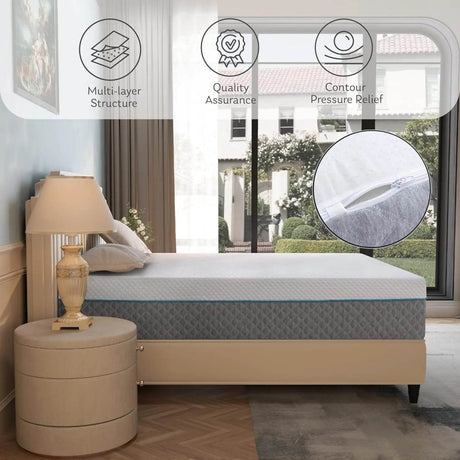 14 Inch Full Memory Foam Mattress Fiberglass Free Mattress Bed in a Box Gel Mattress Medium Firm Mattress CertiPUR-US Certified - Sleep Galleria