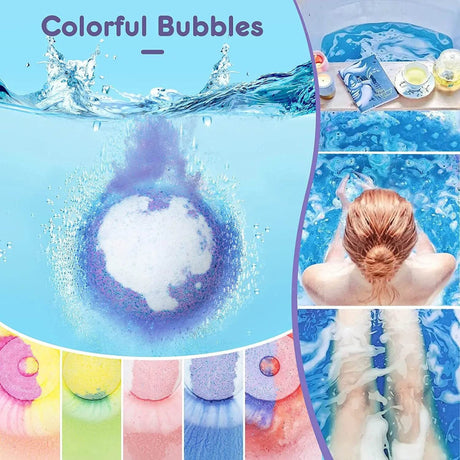 17 styles Shower Bath Salt Ball Dried Flower Ease Tension Natural Essential Oil Bubble Bouncy Explosion Bath Ball Clean Bathtub - Sleep Galleria