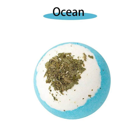 17 styles Shower Bath Salt Ball Dried Flower Ease Tension Natural Essential Oil Bubble Bouncy Explosion Bath Ball Clean Bathtub - Sleep Galleria