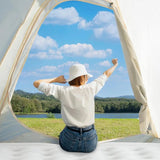 18" Queen Size Air Mattress Bed with Built- in Pump Blow Up Mattresses for Camping, Indoor Colchon, Guests Air Bed - Omega Lifestyles