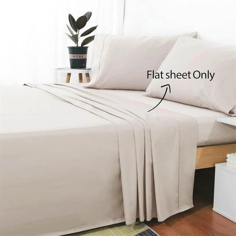 1Pc 100% Egyptian Cotton Flat Sheet High Quality Bed Sheet Luxurious 800 Thread Count Pure Cotton Top Sheets Soft Home Bed Linen - Sleep Galleria