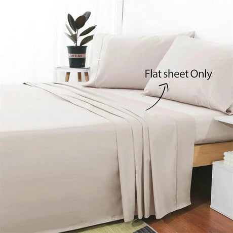 1Pc 100% Egyptian Cotton Flat Sheet High Quality Bed Sheet Luxurious 800 Thread Count Pure Cotton Top Sheets Soft Home Bed Linen - Sleep Galleria