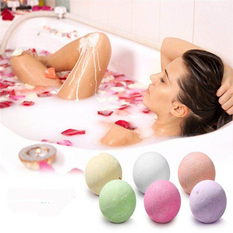 1Pc 20g Small Bath Bomb Body Stress Relief Bubble Ball Moisturize Shower Cleaner for Bathtub Bathroon Supplies - Omega Lifestyles