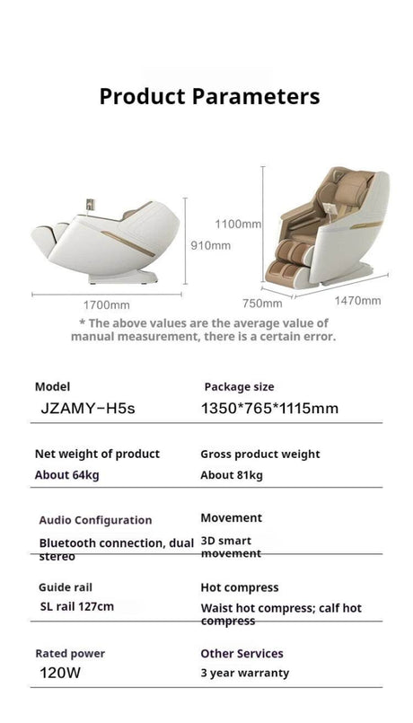 2 Year Warranty 4D SL Airbag Zero Gravity full body Massage Chair Home 3D Office Foot Roller Shiatsu Office Chair Massage Sofa - Sleep Galleria