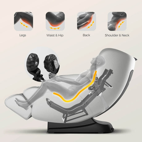 2 Year Warranty 4D SL Airbag Zero Gravity full body Massage Chair Home 3D Office Foot Roller Shiatsu Office Chair Massage Sofa - Sleep Galleria