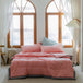 2025 new Japanese polyester cotton quilted summer quilt skin-friendly washable light luxury style solid color lightweight - Sleep Galleria