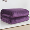 230GSM Coral Fleece Flannel Blankets For Beds Solid Blue Pink Soft Warm Thin Bedspread Sofa Cover Faux Fur Plaid Blanket - Sleep Galleria