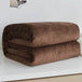 230GSM Coral Fleece Flannel Blankets For Beds Solid Blue Pink Soft Warm Thin Bedspread Sofa Cover Faux Fur Plaid Blanket - Sleep Galleria