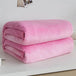 230GSM Coral Fleece Flannel Blankets For Beds Solid Blue Pink Soft Warm Thin Bedspread Sofa Cover Faux Fur Plaid Blanket - Sleep Galleria
