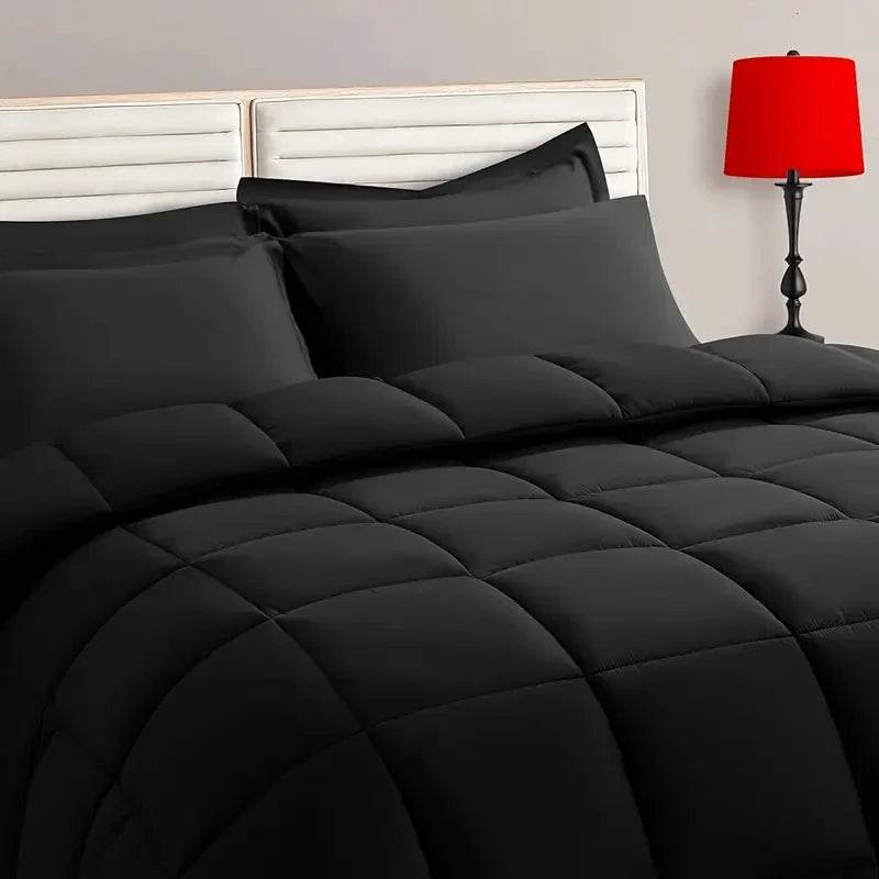 2/3pcs Reversible Comforter Bedding Set, Comforter Set Queen/King Size,For All Seasons, 1 Comforter And 1/2 Pillow Shams - Sleep Galleria
