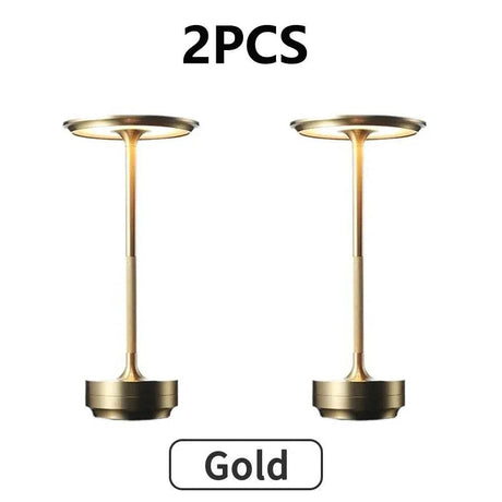 2PCS Rechargeable Wireless Table Lamp for Bedroom, Rechargeable, Touch Lamp, Camping Candle, Creative, USB-C, Desk Lamp - Sleep Galleria
