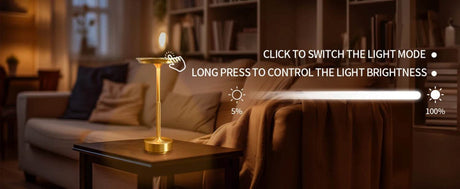 2PCS Rechargeable Wireless Table Lamp for Bedroom, Rechargeable, Touch Lamp, Camping Candle, Creative, USB-C, Desk Lamp - Sleep Galleria