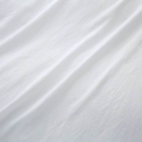 3 Pieces Solid Color Bedding Set with 1 Duvet Cover and 2 Pillow Shams, Comforter Not Included (King Size, White) - Sleep Galleria