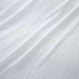 3 Pieces Solid Color Bedding Set with 1 Duvet Cover and 2 Pillow Shams, Comforter Not Included (King Size, White) - Sleep Galleria