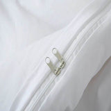 3 Pieces Solid Color Bedding Set with 1 Duvet Cover and 2 Pillow Shams, Comforter Not Included (King Size, White) - Sleep Galleria