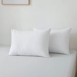 3 Pieces Solid Color Bedding Set with 1 Duvet Cover and 2 Pillow Shams, Comforter Not Included (King Size, White) - Sleep Galleria