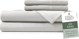 4 Piece Bed Sheet Set King Size, 100% Viscose Derived from Bamboo Sheets Set with 2 Pillowcases, Cooling & Breathable Luxury Be - Omega Lifestyles