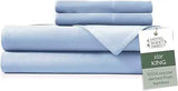 4 Piece Bed Sheet Set King Size, 100% Viscose Derived from Bamboo Sheets Set with 2 Pillowcases, Cooling & Breathable Luxury Be - Omega Lifestyles