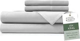 4 Piece Bed Sheet Set King Size, 100% Viscose Derived from Bamboo Sheets Set with 2 Pillowcases, Cooling & Breathable Luxury Be - Omega Lifestyles