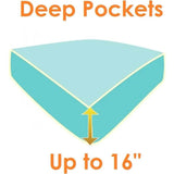 4-Piece Premium Hotel Quality Wrinkle Resistant Coziest Bedding Set All Around Elastic Fitted Sheet Deep Pocket up to 16inch - Sleep Galleria