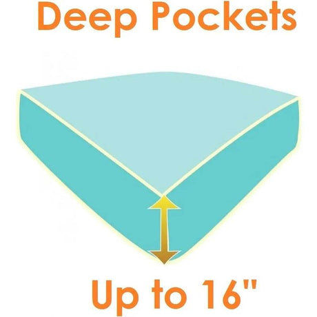 4-Piece Premium Hotel Quality Wrinkle Resistant Coziest Bedding Set All Around Elastic Fitted Sheet Deep Pocket up to 16inch - Sleep Galleria