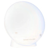 5 Inch White Electric Sunrise Simulator Alarm Clock Digital LED Display Snooze Function Dimmable Nightlight Sunset Relaxation - Sleep Galleria