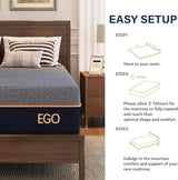 5/6/8/10/12 Inch Mattress, Copper Gel Cooling Memory Foam Mattress for Back Pain Relief,Therapeutic Double Matress Bed - Omega Lifestyles