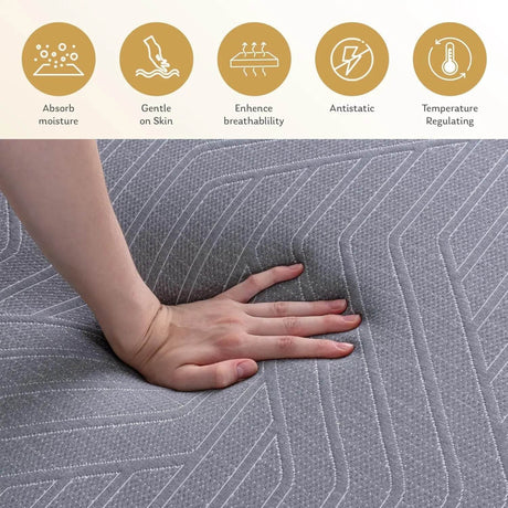 5/6/8/10/12 Inch Mattress, Copper Gel Cooling Memory Foam Mattress for Back Pain Relief,Therapeutic Double Matress Bed - Omega Lifestyles
