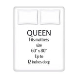 7 Piece Reversible Bed in a Bag Comforter Set with Sheets Soft Polyester Queen Bedding Set Machine Washable Storage Bag - Sleep Galleria