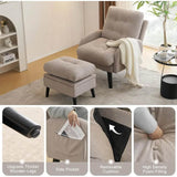 Adjustable Backrest Upholstered Accent Chair - Omega Lifestyles