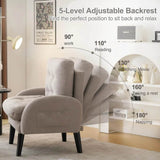 Adjustable Backrest Upholstered Accent Chair - Omega Lifestyles