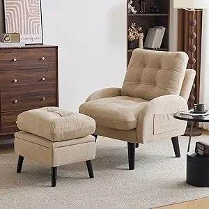 Adjustable Backrest Upholstered Accent Chair - Omega Lifestyles