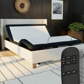 Adjustable Bed Base Frame with Head and Foot Incline, Wireless Remote Control, Easy Assembly, and 10 Year Warranty - Omega Lifestyles