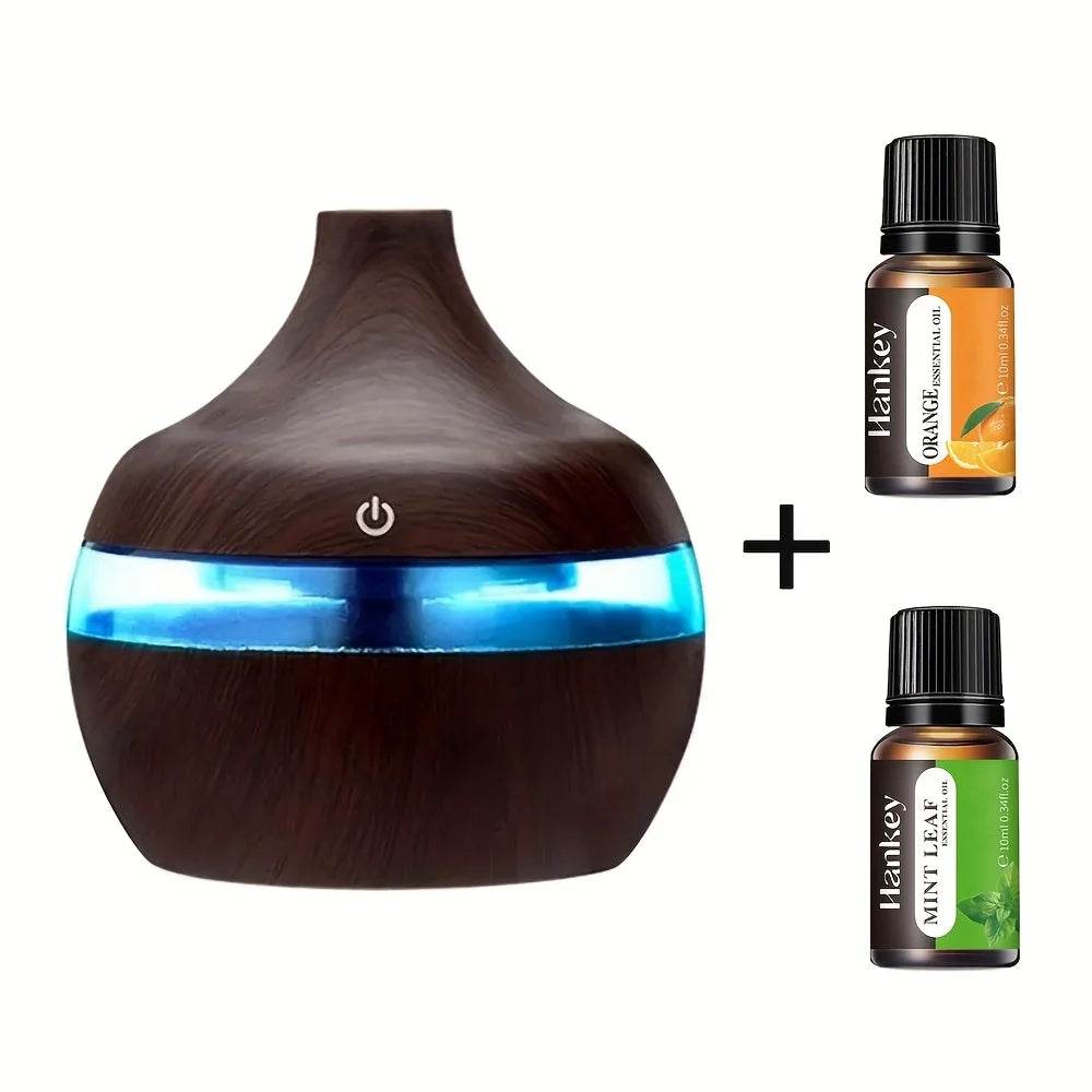 Air Humidifier Essential Oil Diffuser 500ML With Lights Remote Control Ultrasound Electric Aromatherapy Diffuser - Omega Lifestyles