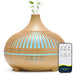 Air Humidifier Essential Oil Diffuser 500ML With Lights Remote Control Ultrasound Electric Aromatherapy Diffuser - Omega Lifestyles
