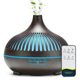 Air Humidifier Essential Oil Diffuser 500ML With Lights Remote Control Ultrasound Electric Aromatherapy Diffuser - Omega Lifestyles