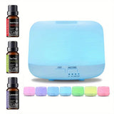 Air Humidifier Essential Oil Diffuser 500ML With Lights Remote Control Ultrasound Electric Aromatherapy Diffuser - Omega Lifestyles