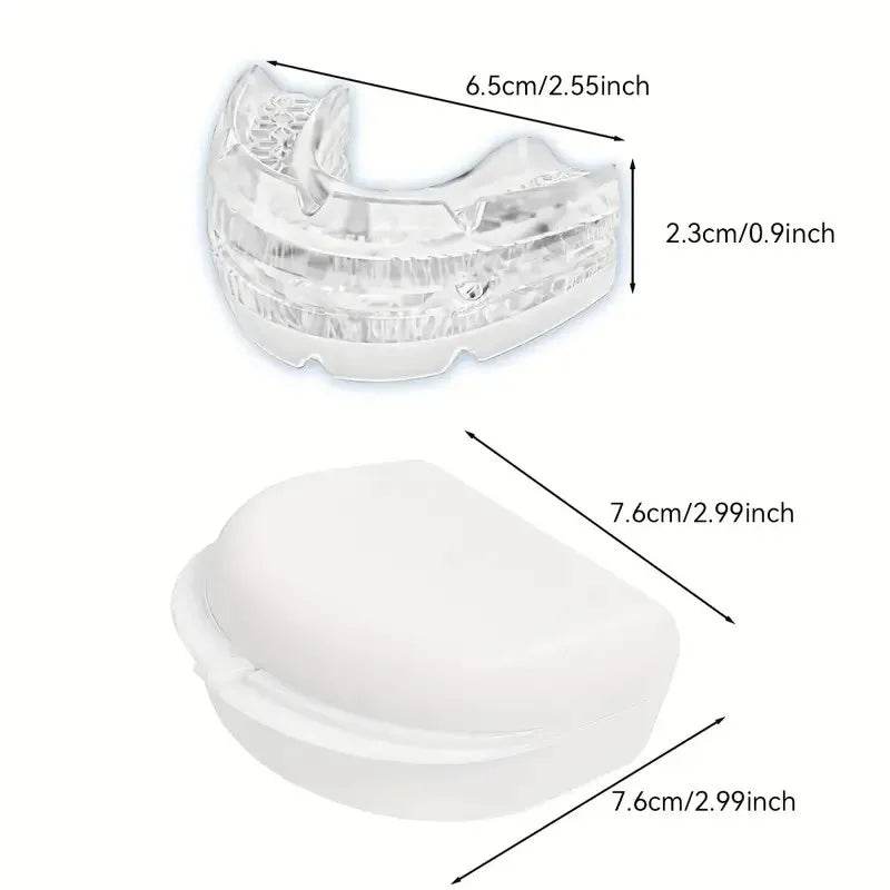 Anti Snoring Oral Protective Gear Bruxism Mouth Guard Adjustable Suitable for Bruxism and Sleep Apnea Snoring Cessation Device - Omega Lifestyles