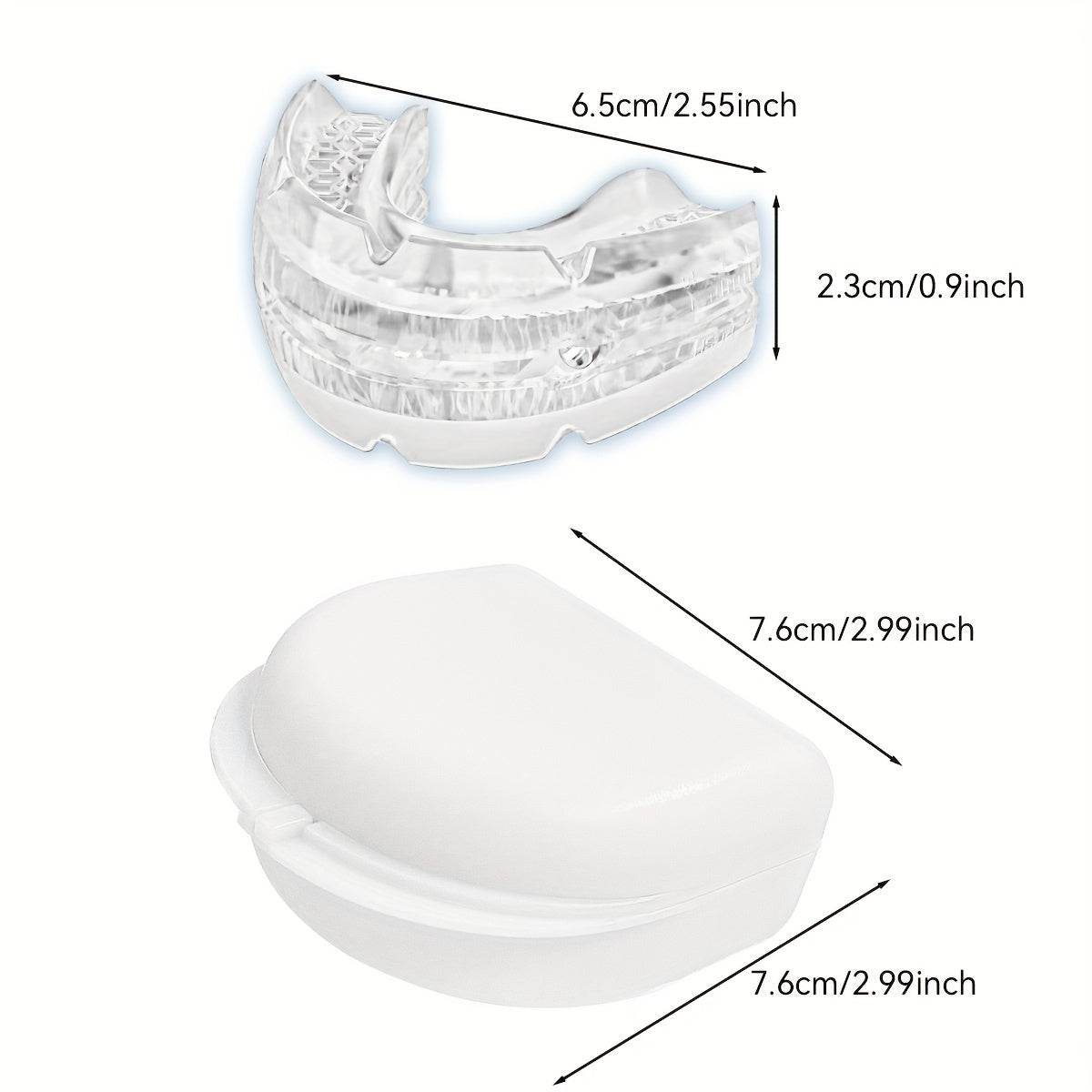 Anti Snoring Oral Protective Gear Bruxism Mouth Guard Adjustable Suitable for Bruxism and Sleep Apnea Snoring Cessation Device - Omega Lifestyles